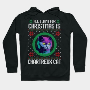 All I Want for Christmas is Chartreux - Christmas Gift for Cat Lover Hoodie